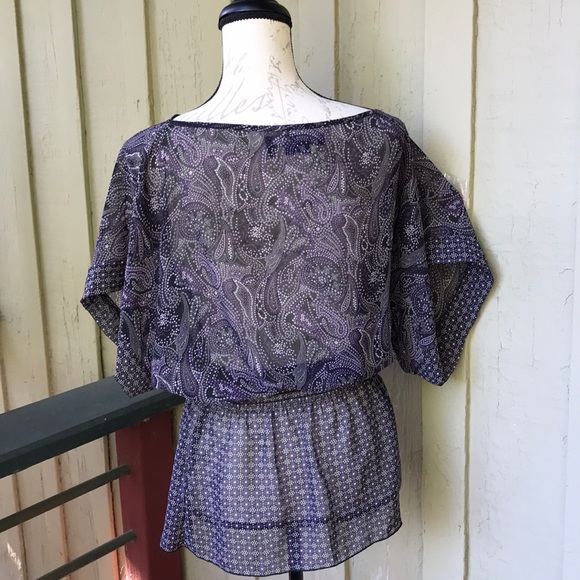 Miley Cyrus & Max Azria Paisley Blouse - Picture 3 of 5